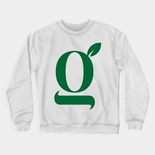 Alphabet, Green G, Organic design Crewneck Sweatshirt